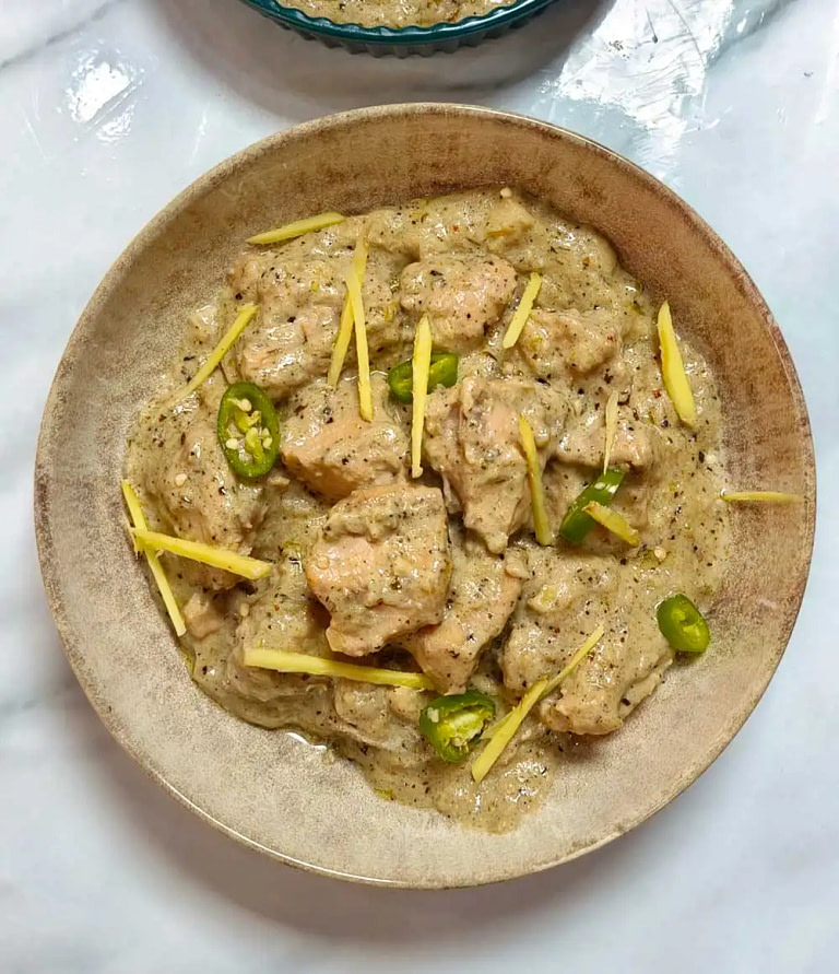Easy Malai Chicken Curry - Chicken Malai Handi